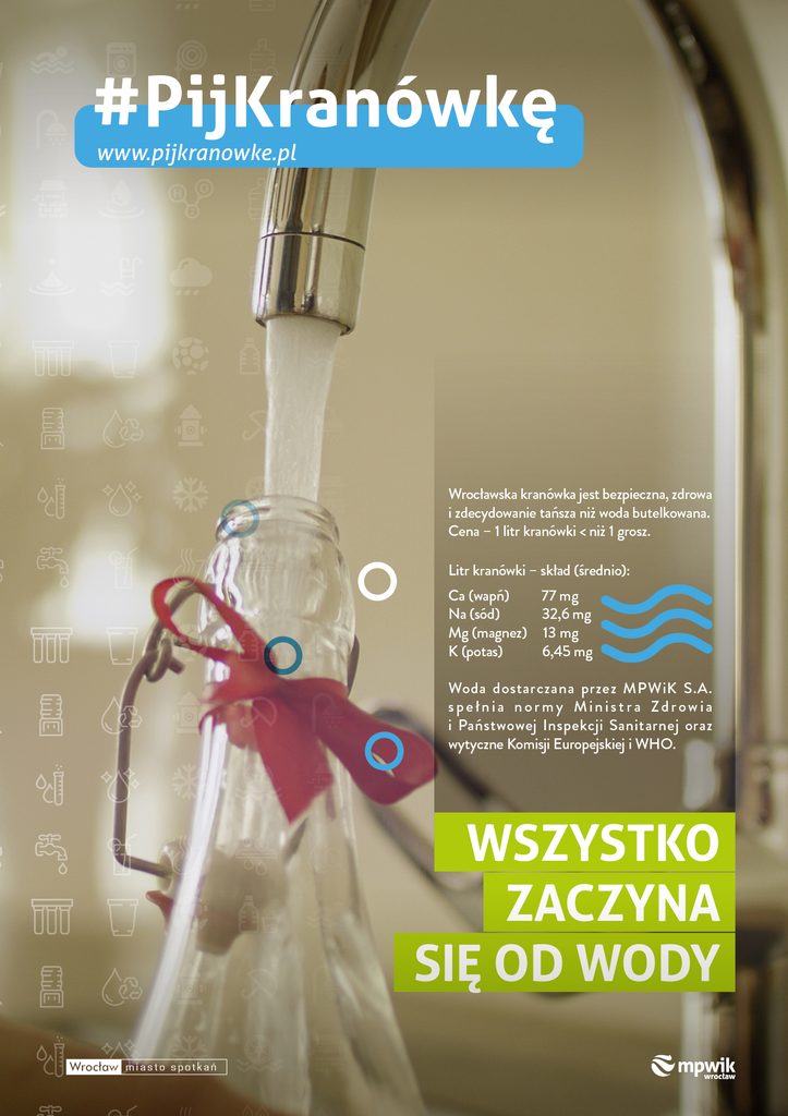 pij kranówkę Wrocław plakat